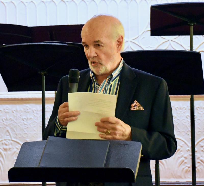 The Rev. Dr. S. Willard Crossan of Groome Church says the concert helps connect people of faith and the music is the language of the soul.