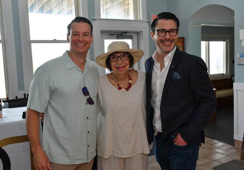 Enjoying the event are (l-r) Cape Gazette publisher Chris Rausch, Pathways to Success Outreach Coordinator Sarah Gilmour and DD Entrepreneurial Foundation founder Dave Britz.