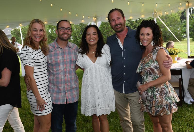 Old friends enjoying the event are (l-r) Cape Assistant Superintendent Jenny Nauman, Michael and Lisa Breedlove, and David and Liz Burbage.