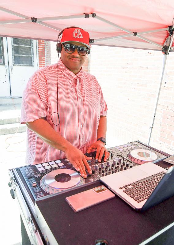 Christopher Trower of Good Music Inc. keeps the music flowing throughout the event.