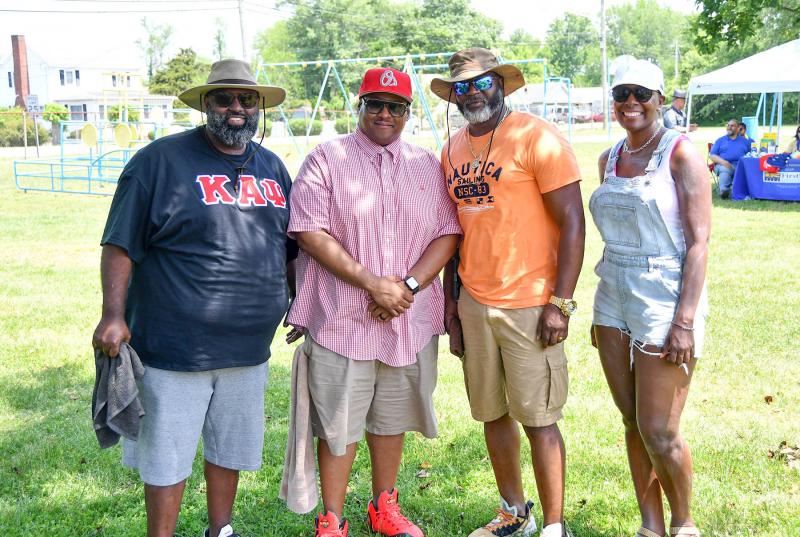 Getting ready to promote the event are (l-r) Cliffvon Howell, Christopher Trower, Lorenzo Hopkins and Tracy Duffy.