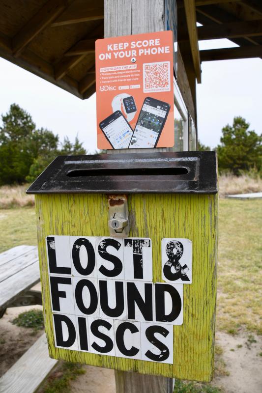 Unclaimed lost discs are either donated to the Friends of Cape Henlopen State Park or to 302 Bicycles in Milton where discs are sold.
