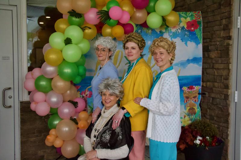 Golden Girls (l-r) Brandy Nauman, Trisha Newcomer, Erica Colegrove and Amy Walls pose for the iconic show’s signature look.