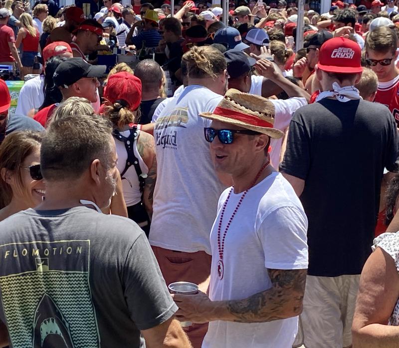 Former matador, Delaware native and actor Ryan Phillippe returned for the event. ELLEN DRISCOLL PHOTO