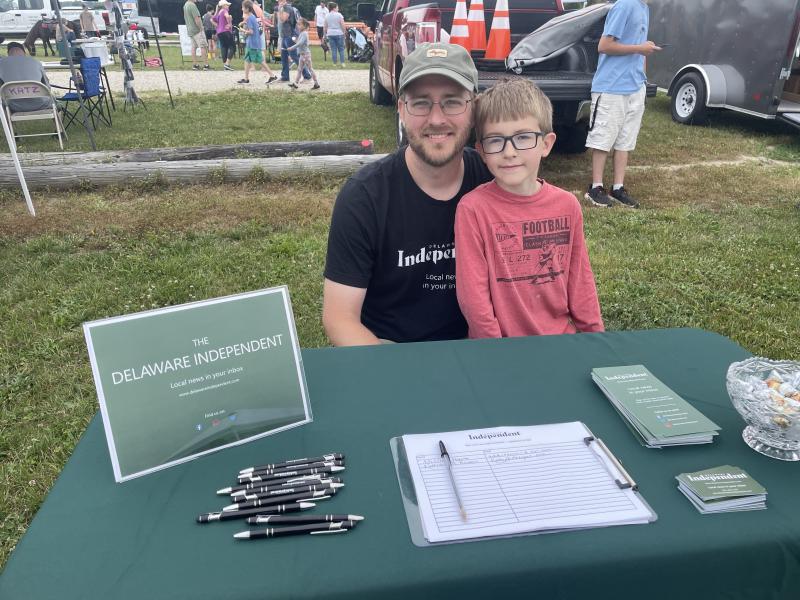Andrew Sharp is founder of the Delaware Independent, a locally owned news outlet that focuses on western Sussex County. Sharp is shown with his son Eliot, 8.