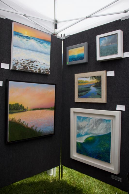 Jon Bandish likes to add a warm filter to his original oil paintings that focus on the coastal region’s many different water areas.