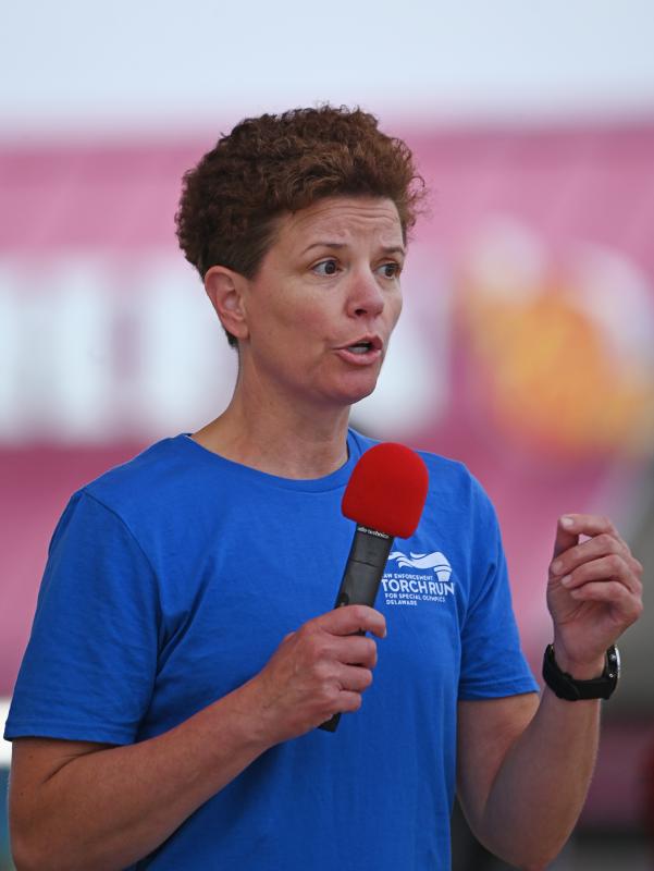 Delaware State Police Superintendent Col. Melissa Zebley said it’s an honor and a privilege to serve and support Special Olympians throughout the state.