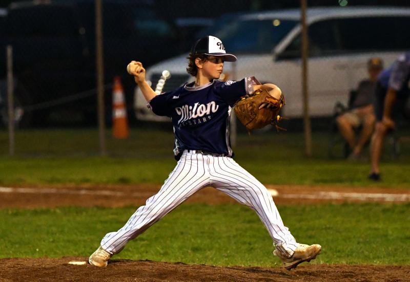 Trizton Willey came in from the bullpen and picked up the win for Milton.