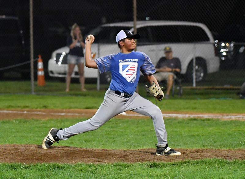 Christian Cabello came in from the bullpen for the Lewes squad.