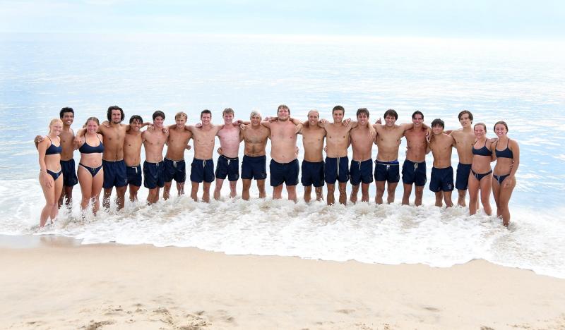 All Dewey Beach Patrol rookies completed the test. Shown are (l-r) Elizabeth Melson, Josh Turek, Olivia Schwandt, Chazz DiDominicis, Cooper Brown, Luke Bender, LB Harrington, Austin Rhue, Hunter Jones, Chris Perreca, Lucas Ruppert, Greg Karback, Hank D’Ambrogi, Chet Mariner, Dom Sama, Sean Carson, John Antonio, Zack Clausius, Ella Ruppert and Ella Rishko. DAN COOK PHOTO
