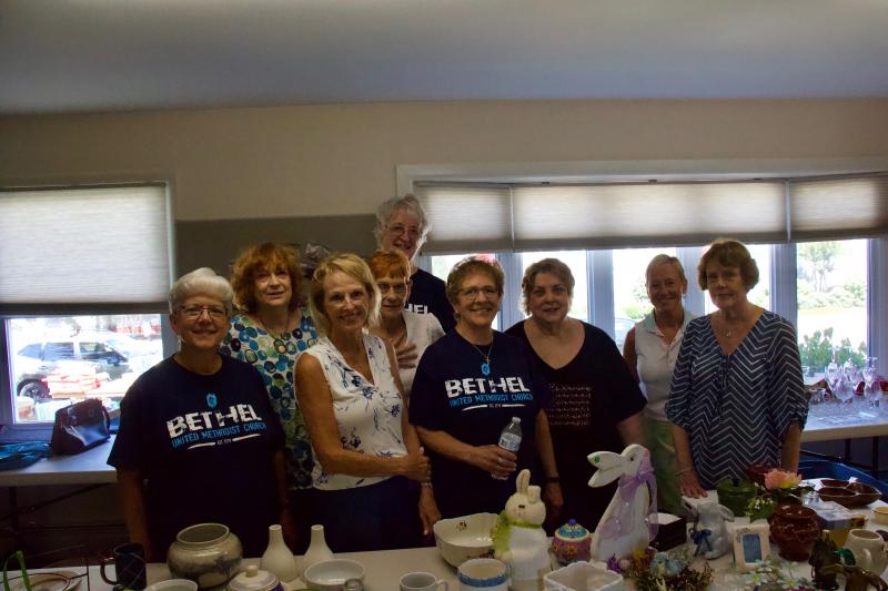 Lewes residents and Bethel UMC Women’s Ministry members shown are (l-r) Amy Chason, Bev Porter, Connie Nack, Barb Shelton, Libby Gibson, Barbara McClain, Kay Poole, Josie Hunsberger and Bobbie Flynn. The Bethel Women’s Ministry raises funds for women and children in need.