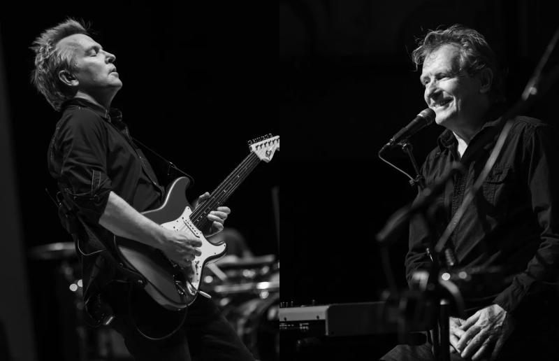 Keith Mack, left, and Ed Shockley, longtime Cape Region musical institutions, will release their first album as a duo Friday, July 29, titled “What Happened.” The album is a collection of songs that Mack and Shockley had written in the early 1990s, and were able to revisit and professionally record. SUBMITTED PHOTO