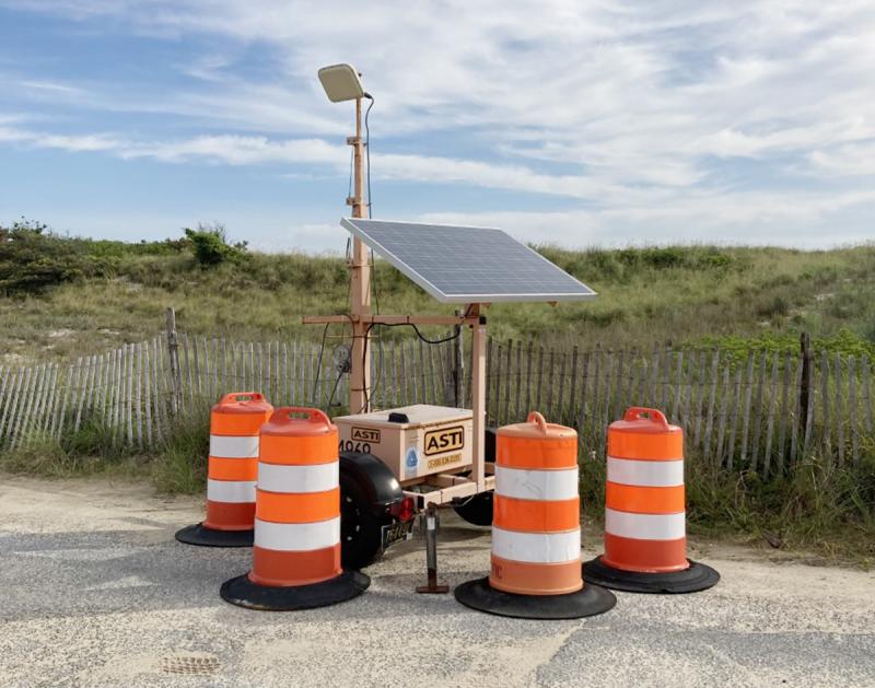 Users of Herring Point will see a traffic counter when entering and exiting the surf-fishing beach. SOURCE: DIVISION OF PARKS AND RECREATION