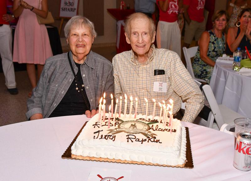 The most veteran Rehoboth Beach Patrol member in attendance was Jerry Rapkin with his wife Janet. Jerry guarded the beaches of Rehoboth from 1945-47. The attendees celebrated his 93rd birthday during the event.