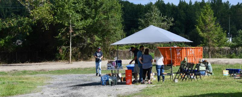 Much of the site-preparation work has been done on the 3-acre lot owned by First State Community Action Agency in downtown Georgetown.
