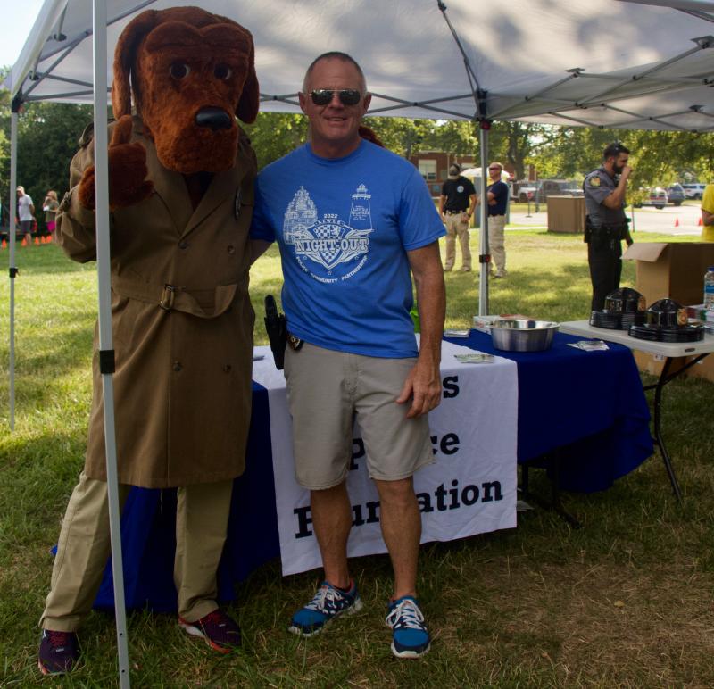 McGruff the Crime Dog approves of the hard work Lewes Police Chief Tom Spell does to keep residents and visitors safe.