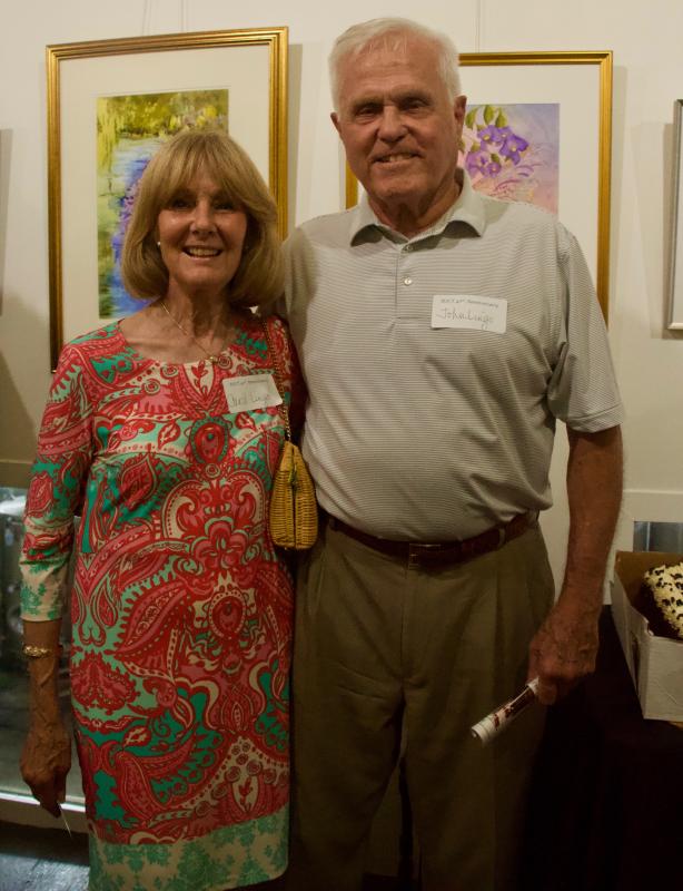 One of the first Rehoboth Summer Children’s Theatre board members, Carol Lingo, attended the anniversary event with her husband John Lingo.