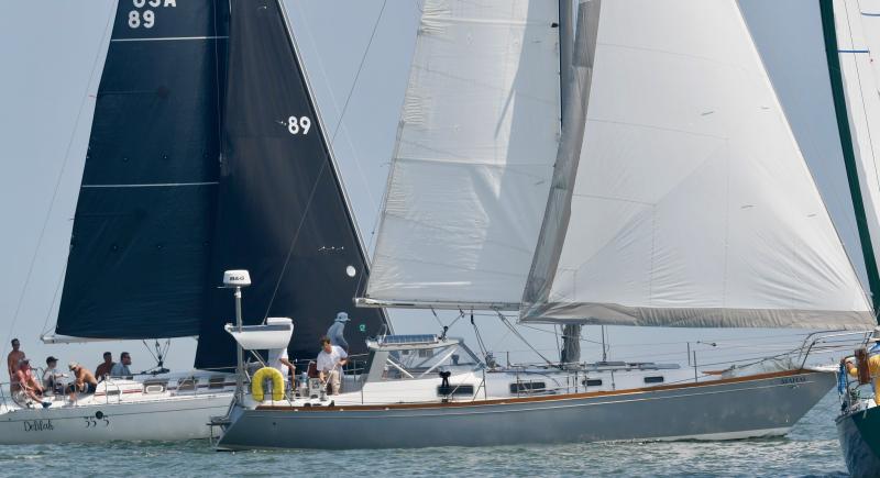 LYC boats Mahal, front, and Delilah finished in the top two spots in the Cape-to-Cape Challenge performance cruiser division.