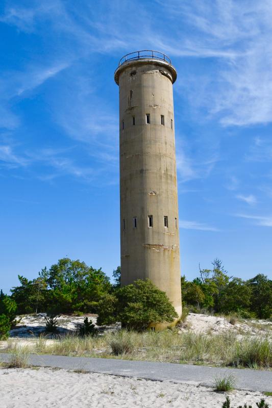 Some people say a ghost soldier patrols around this World War II observation tower along one of the Cape Henlopen State Park bike trails.