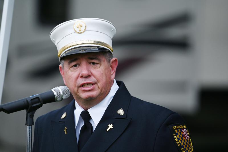 Lewes Fire Department Chaplain Charlie Arnold reminds everyone about the maxim, “If you see something, say something.”