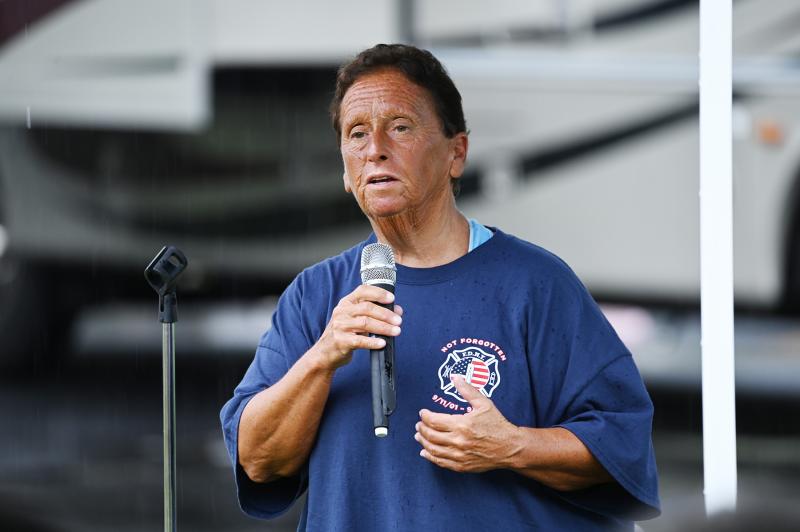 Nancy Seddio grew up in Manhattan when the World Trade Center was being built. She moved to Staten Island in the ’80s, where she worked as a therapist helping people with PTSD. She recounts the reaction of a patient in her office the morning of Sept. 11, 2001.