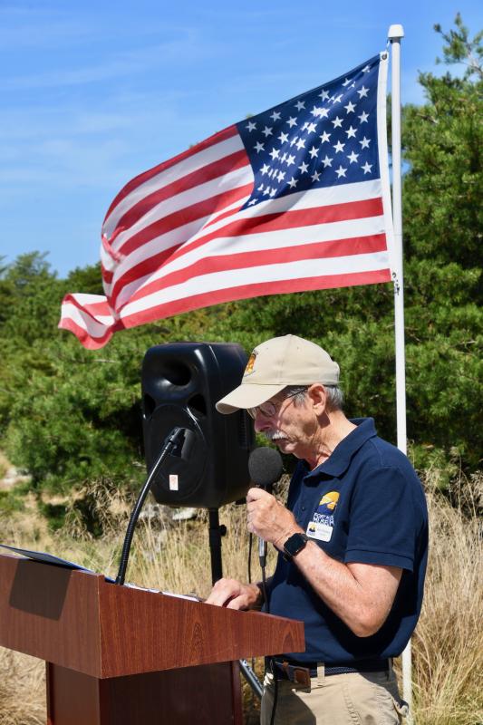 Bob Wheatley is one of 10 FMHA members who read the names of Delaware’s fallen heroes from World War II.