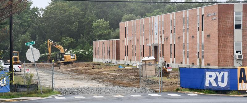 Right across the street from Lewes Elementary School, a work crew is preparing to demolish the former Shields Elementary to make way for a new middle school. The new $38 million, 95,000-square-foot elementary school opened April 27. RON MACARTHUR PHOTO