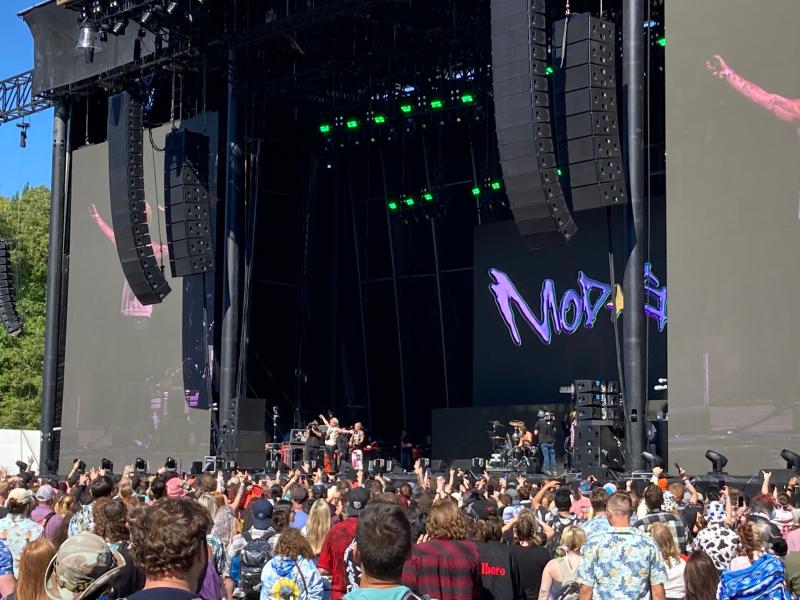 Mod Sun performs on the main stage at Firefly Music Festival Sept. 23, a day headlined by the reunited My Chemical Romance, with Weezer and Avril Lavigne also on the bill. RYAN MAVITY PHOTO