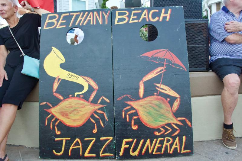 The Bethany Beach Jazz Funeral is a fun, spontaneous event, according to one of the organizers Paul Jankovic. Nothing to feel crabby about.
