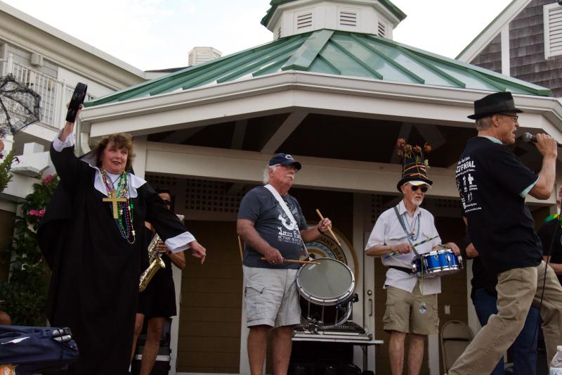 Sister Marie Wright made her triumphant return for the 2022 Bethany Beach Jazz Funeral and was a big hit among the crowd.