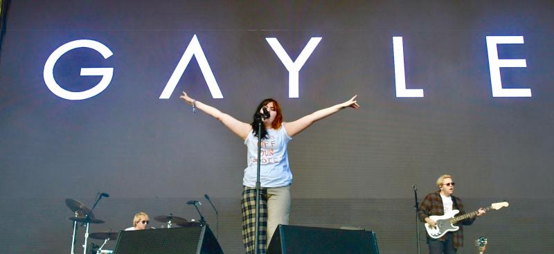 Gayle takes the main stage on the first night of Firefly. The stage featured eight performers with headliner Halsey. RON MACARTHUR PHOTO