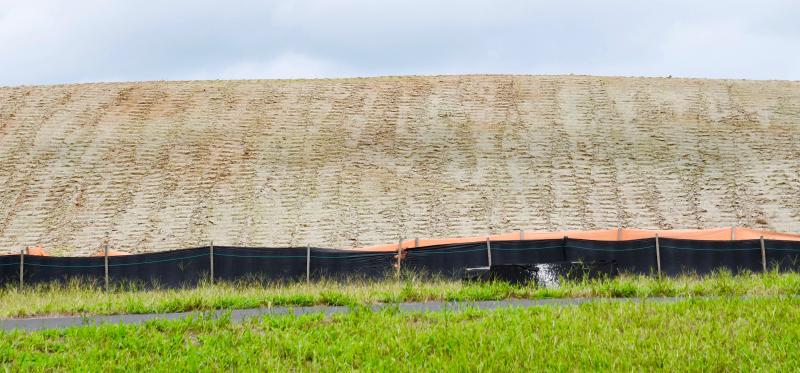 Dirt piles like this one are commonplace throughout eastern Sussex County as housing construction booms. A gift of dirt to a county councilman set off a chain reaction of accusations during the District 5 Republican primary. RON MACARTHUR PHOTOS