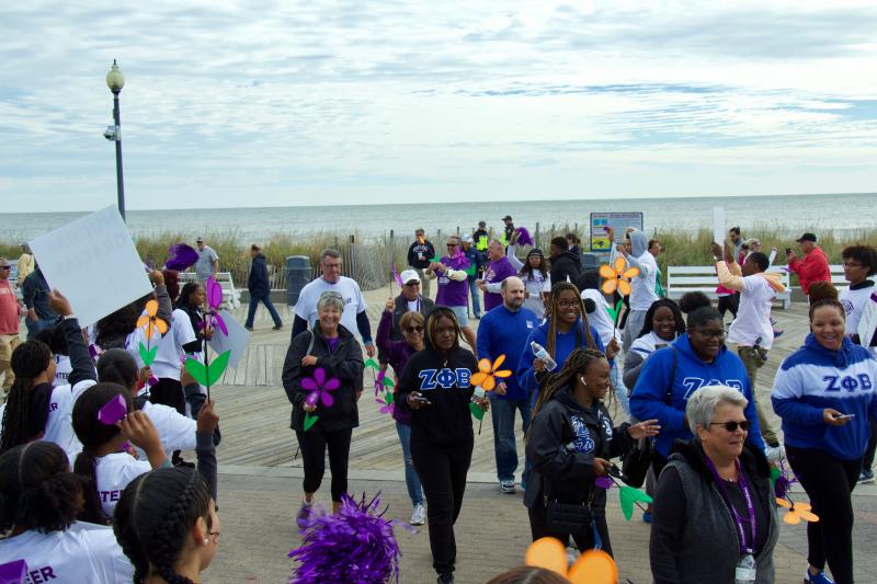 Delaware State University’s Upsilon Zeta was one of the teams taking part in the walk. Participants could raise money as an individual or team.