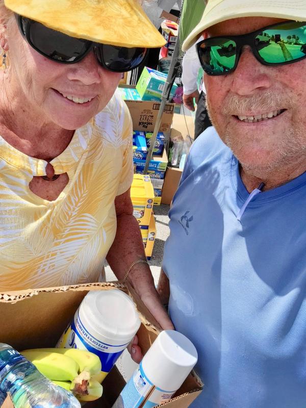 Penny and Bert Long moved from Lewes to Pine Island last November. They chose to ride out Hurricane Ian on the second floor of a neighbor’s condo unit.