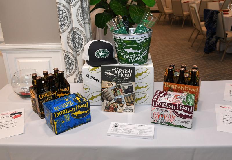 A group of Dogfish Head goodies were raffled at the event.