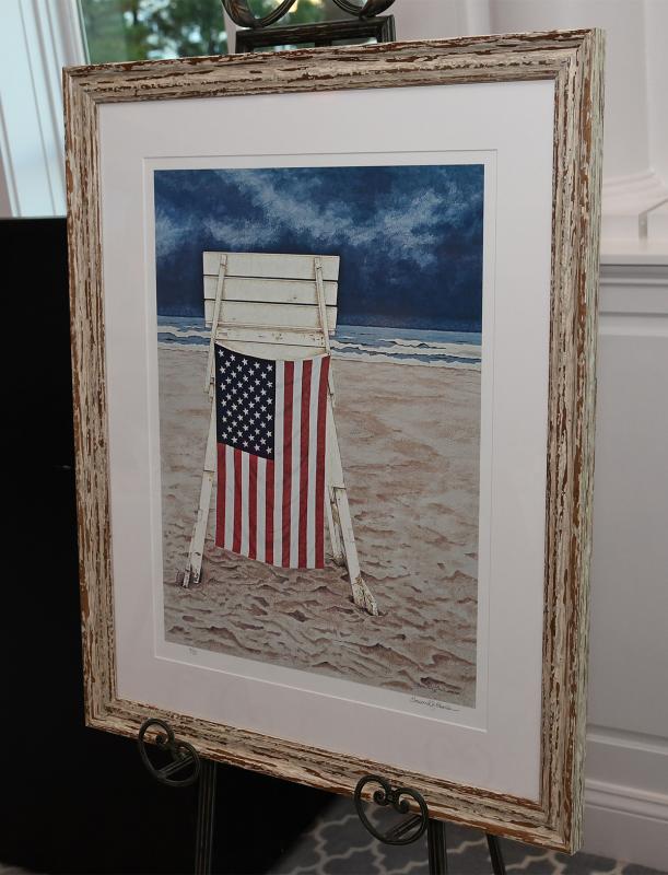 A print by Howard Eberle was sold at the live auction.