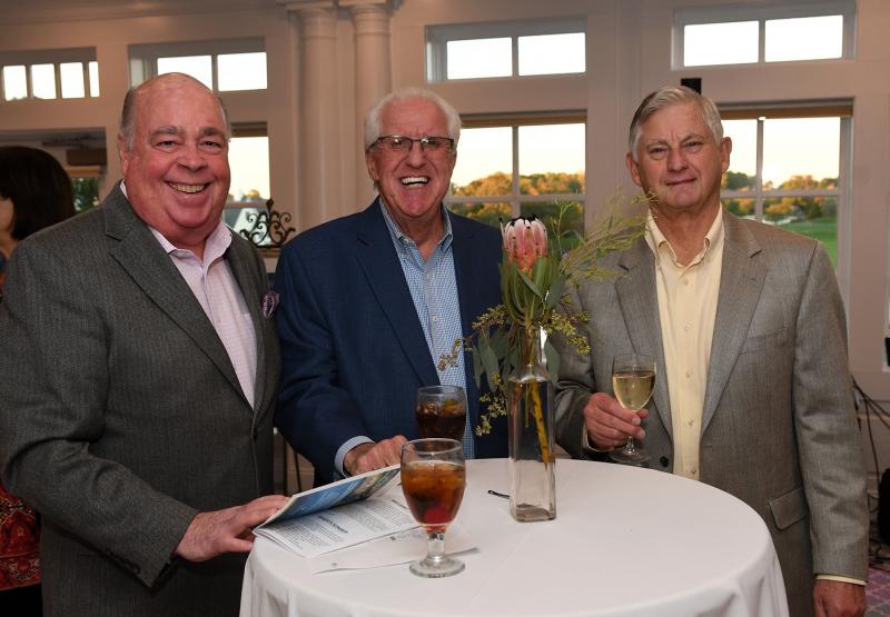 Enjoying themselves at the event are (l-r) Donald Burset, Tom Rew and Rick Weissmann.