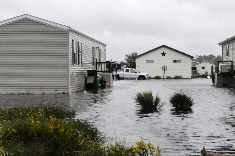 Mariner’s Cove residents will face some cleanup in their community once the water recedes. RON MACARTHUR PHOTO