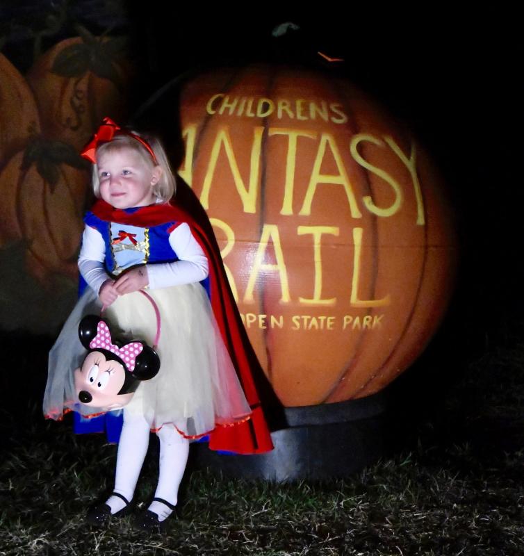 Brianna Pullion, visiting Lewes with her parents from northern Virginia, is pretty as a picture dressed as Snow White.