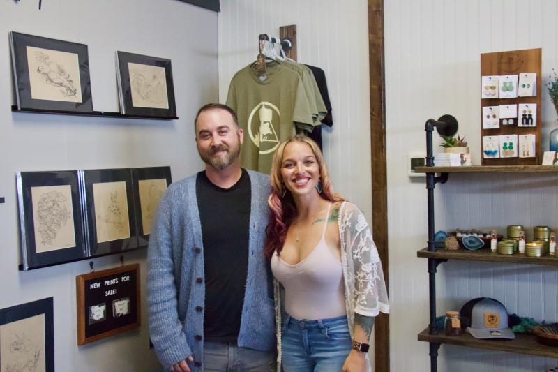 Carved Ink Studio owners Ben Leadlove and Tabitha Corjito donated 100% of their profits for the day to Grass Roots Rescue.