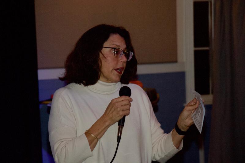 During her acceptance speech, Rebecca Lowe was quick to point out the work of others, the work still left to be done, and how people can contribute to a cause they care about.