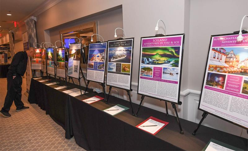 Vacation trip packages up for silent auction bidding were to Costa Rica, the Greek Islands, Key West, Alaska, France and the Amalfi Coast.