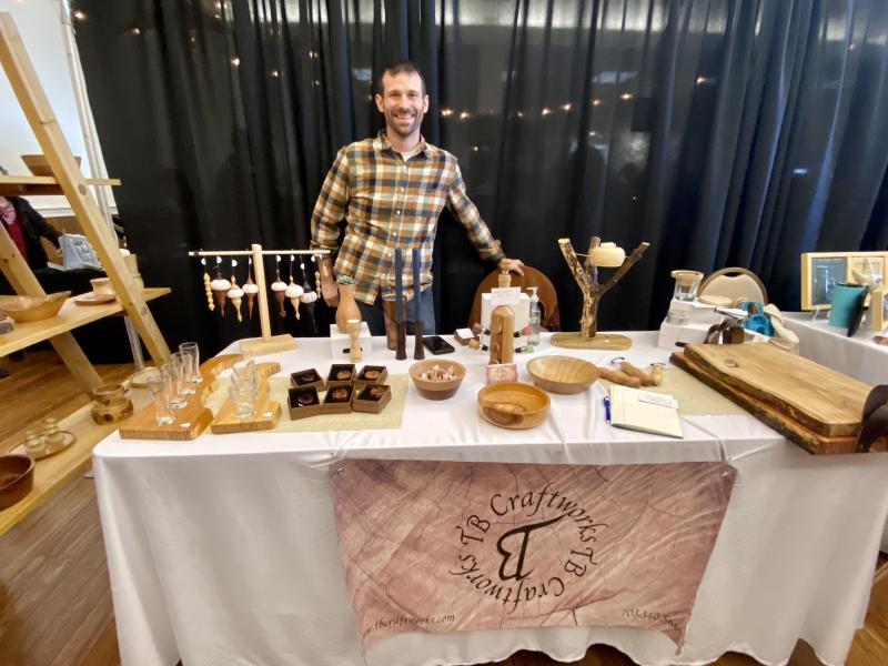 Travis Brower of TB Craftworks specializes in turned and hand-crafted decorative and functional wood items.