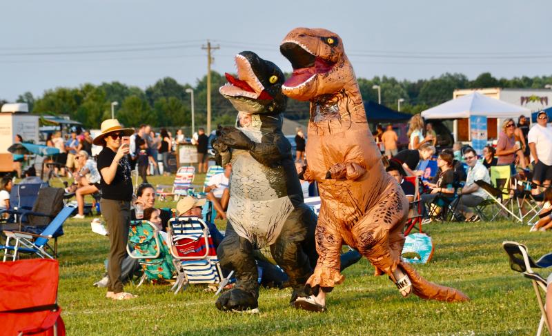 Hudson Fields, north of Lewes, has become a favorite venue for events, including The Revival House festival, which has included tributes to Jaws, Jurassic Park (in photo) and Star Wars.