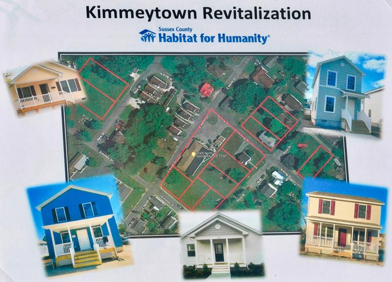 Habitat’s revitalization project includes 11 new homes on three streets, with one rehabilitated home.