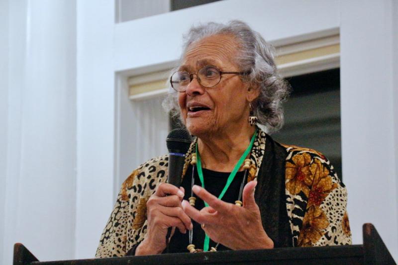 Charlotte King said the award is not about her, but about everyone who helped the Southern Delaware Alliance for Racial Justice grow. She chose to spend her speech recognizing those who helped further SDARJ’s mission.