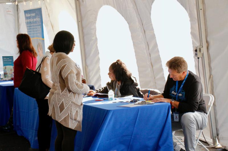 Sue Nardelli and Aigner Sampson speak to Marie Ingram and Geoff Faila about employment at Bayhealth.