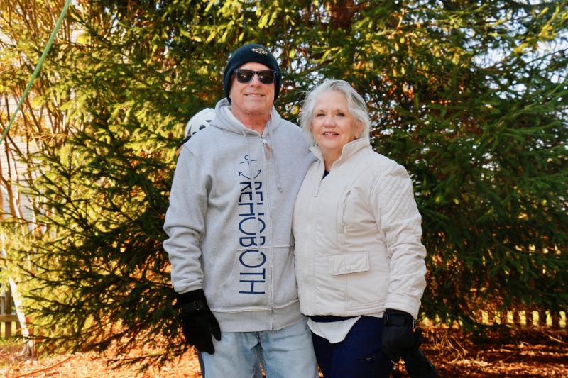 Pat and Pat Henry said they watched sunsets from their second floor until about five years ago. While a mature Holly tree still stands nearby, the tree removal opens up the possibility for sunset views in their home.