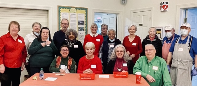 The cookie walk would not be possible without the help of the community and these special volunteers. Shown in back are (l-r) Jackie Ferris, Chris Mark, Darlene Rooney and Carol Keizer. In middle are Donna Jean Turnell, Pat Casadei, Lois Powell, Sharon Bembry, Joanne Ward, Karen Fischer, Harvey Holthaus and Michael Seifert. In front are Ann Freeman, Anne Broomfield, Anne Canan and Scott Samples. SUBMITTED PHOTO