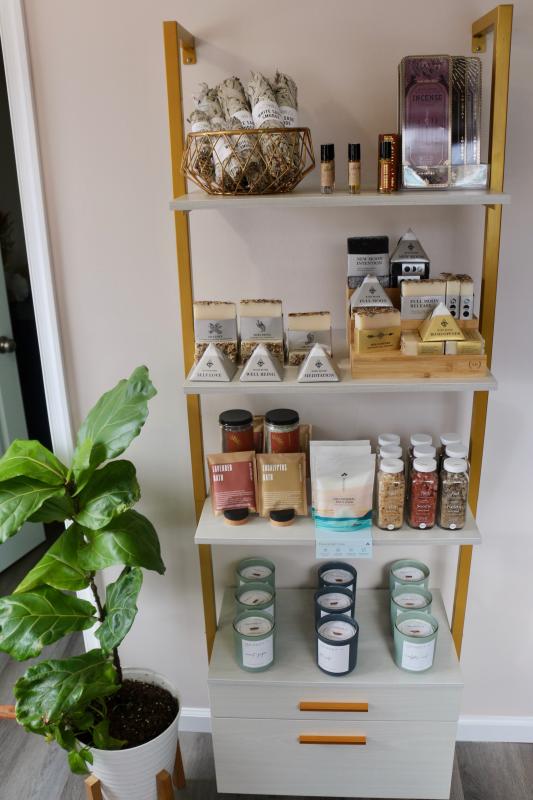 The products offered are all natural, highlighting the holistic approach Ebb + Flow takes toward overall wellness.